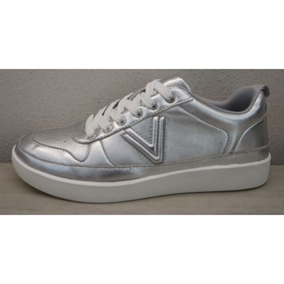 Vionic J0746L4020 Women's Sz 7M Silver Leather Elise Comfortable Walking Shoes - Picture 5 of 13